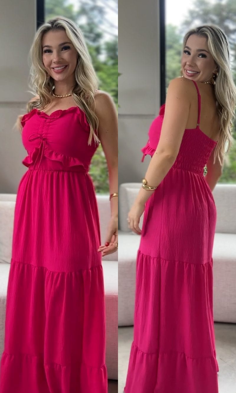 vestido amelia pink