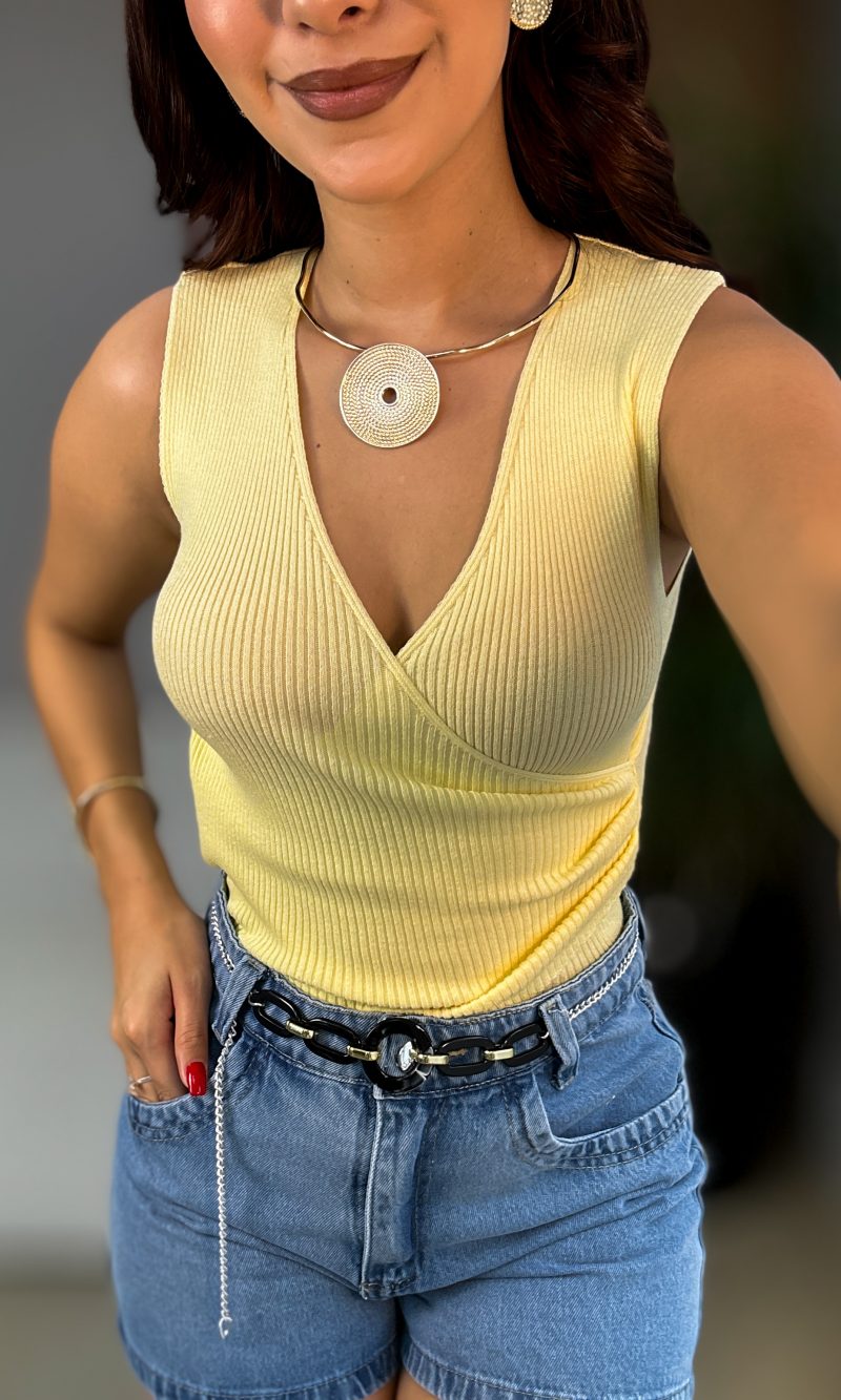 blusa pilar amarela