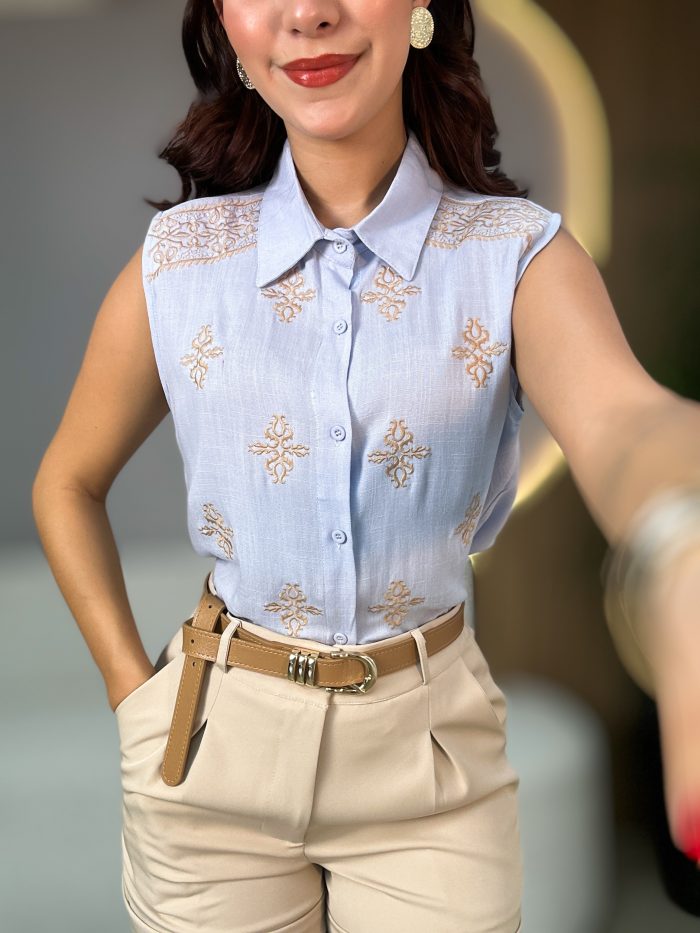 camisa celestina nude