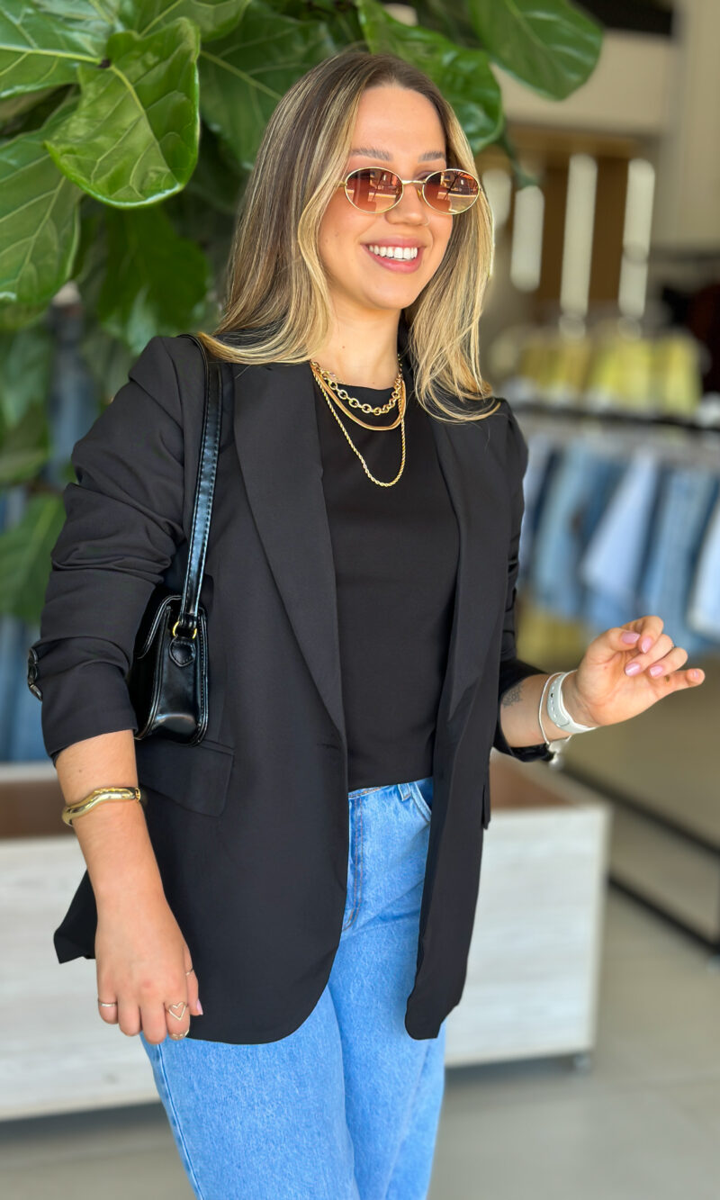 blazer caetana preto