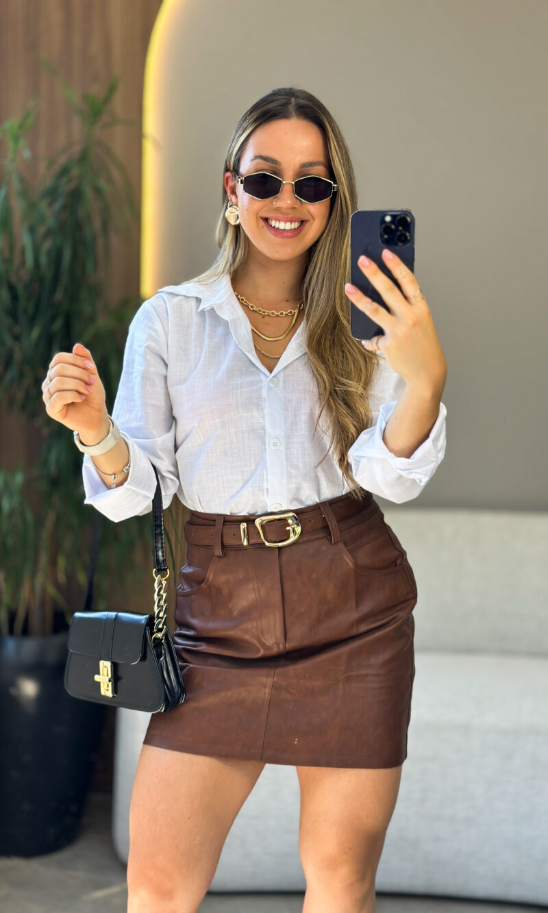 saia magda marrom claro