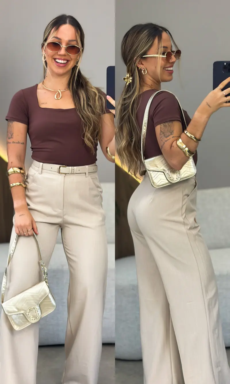 calça alfaiataria lorena nude