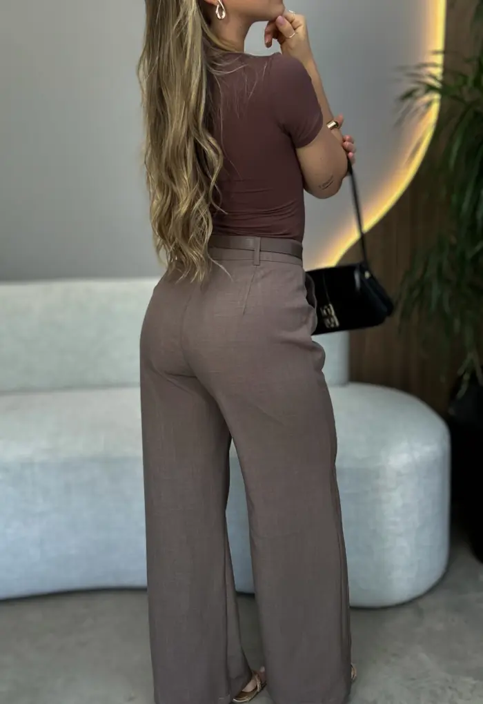 calça alfaiataria lorena marrom calça alfaiataria lorena marrom