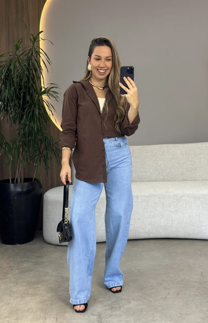 camisa zuri azul camisa zuri azul