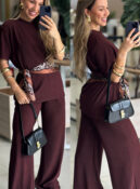 conjunto caetana marrom