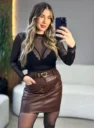 body tule preto
