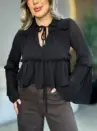 blusa esmeralda preto