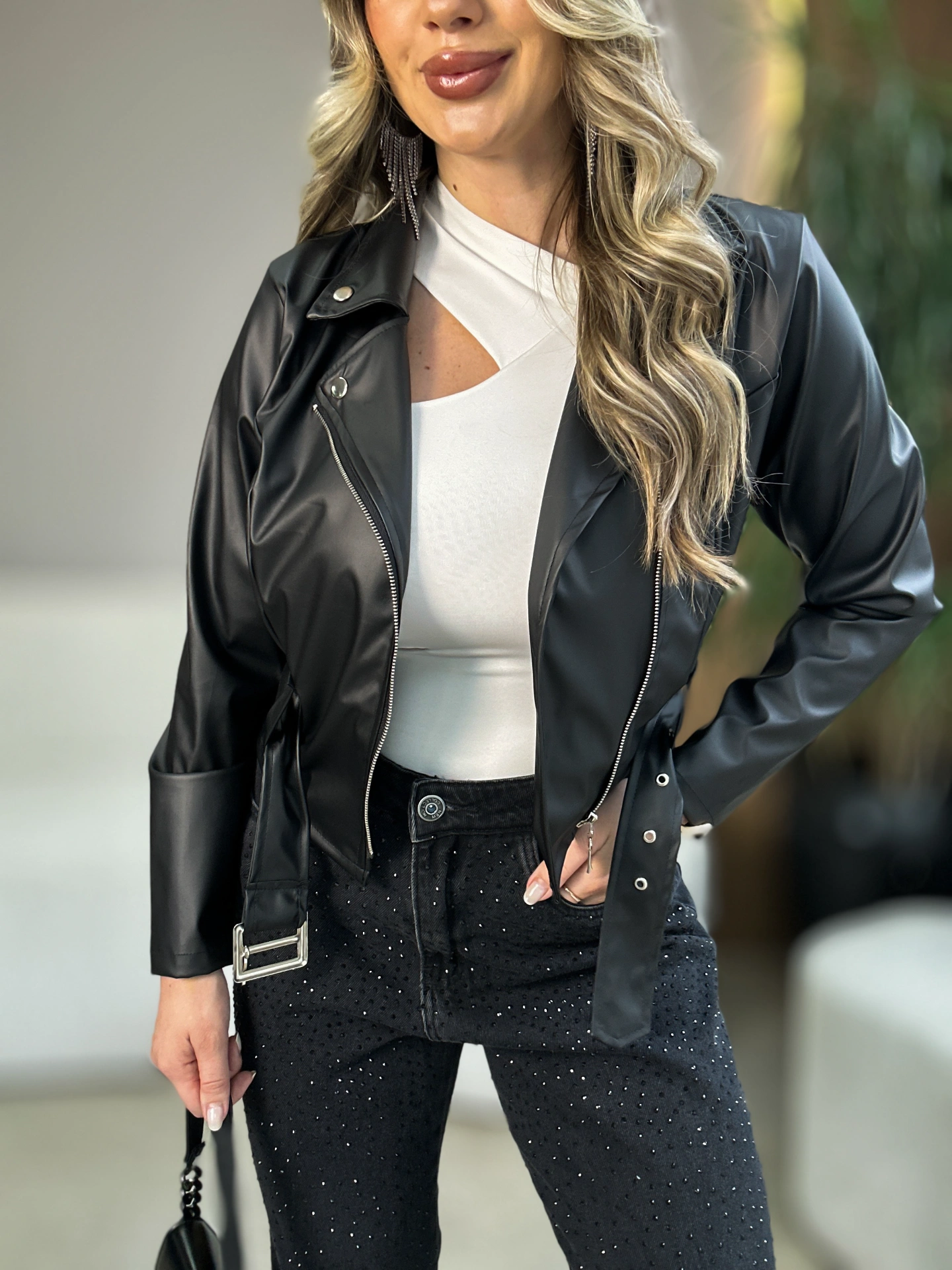 jaqueta carola preto jaqueta carola preto