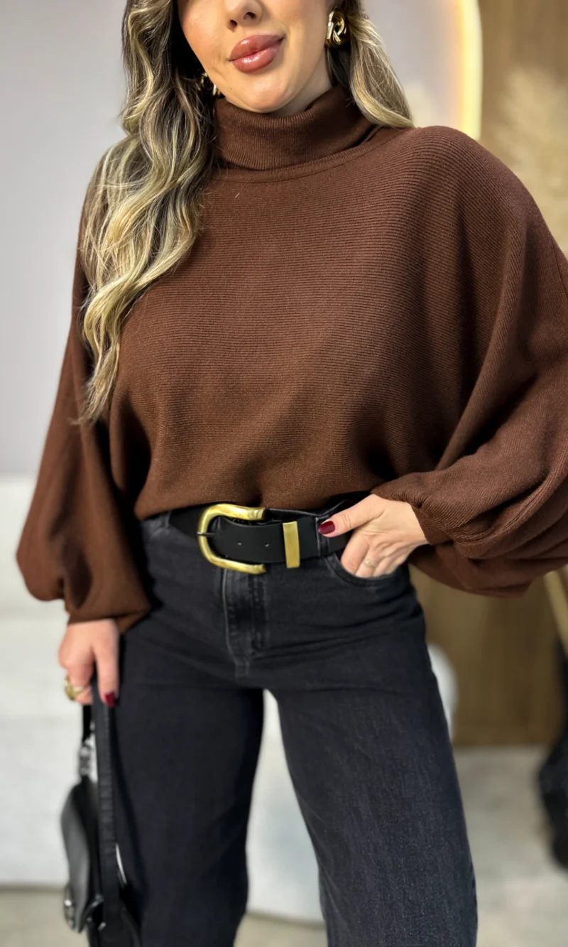 blusa ofelia marrom