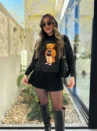 blusa teddy preto