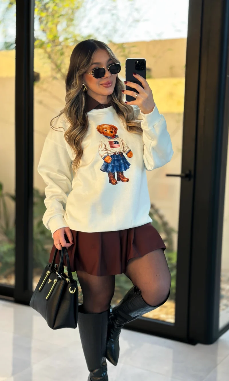 moletom teddy bordo