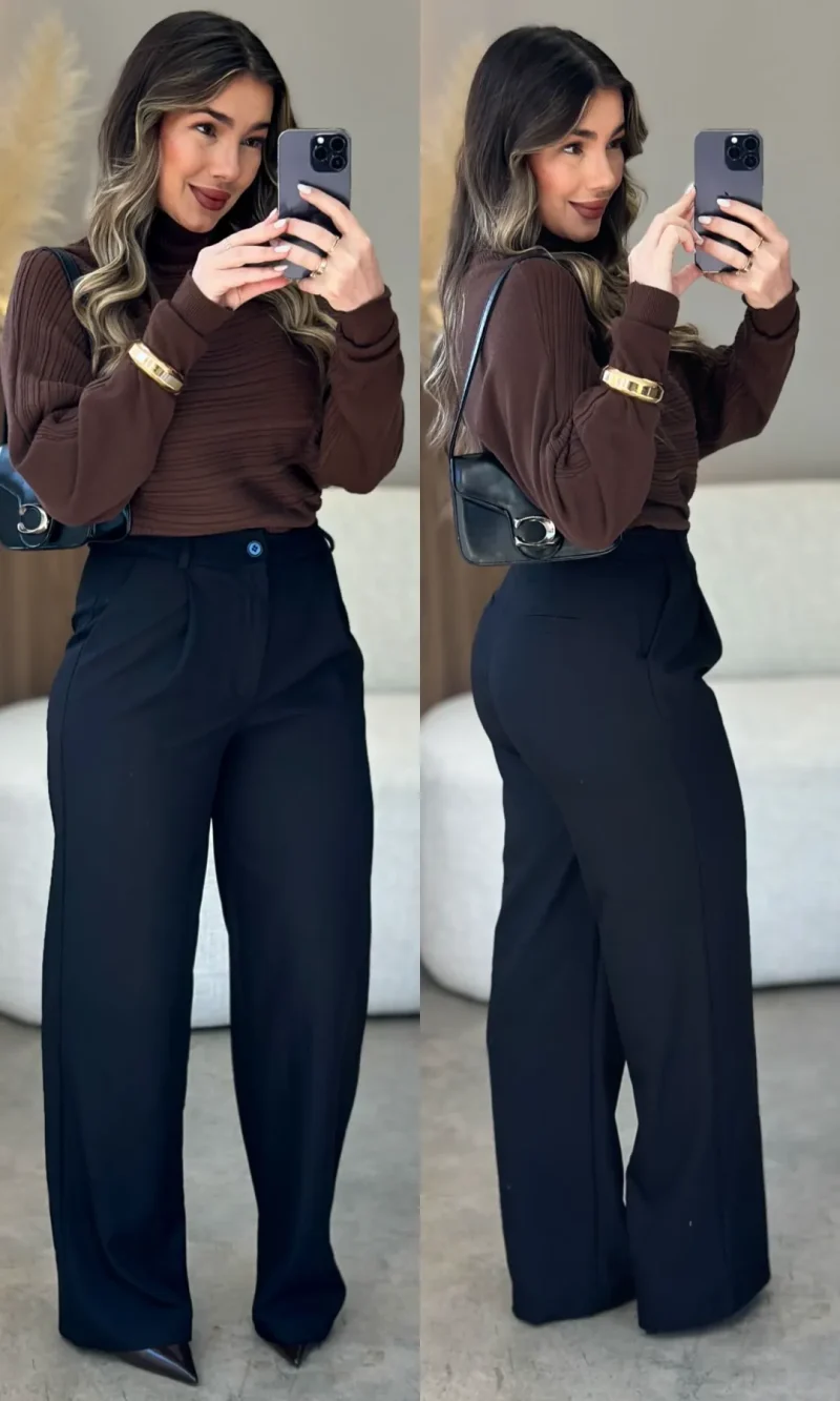 calça alfaiataria alice preto