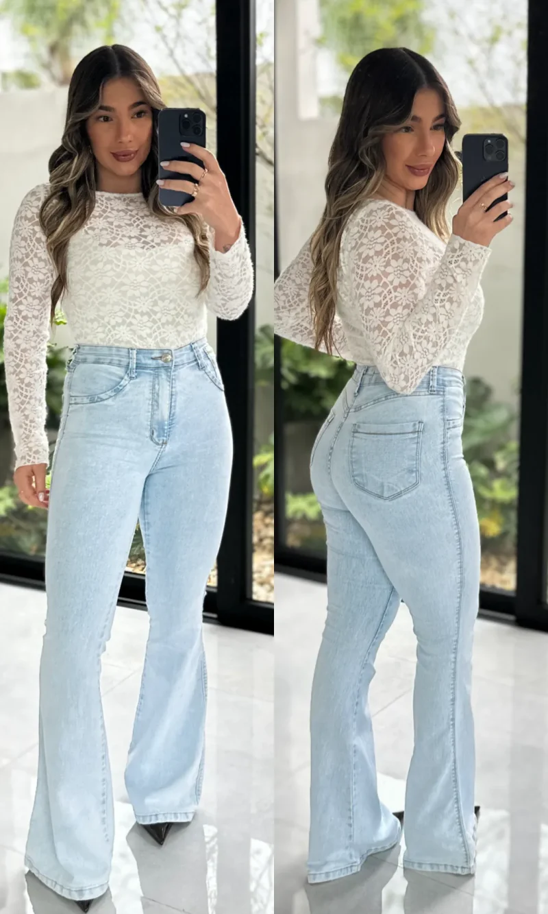 calça flare melinda