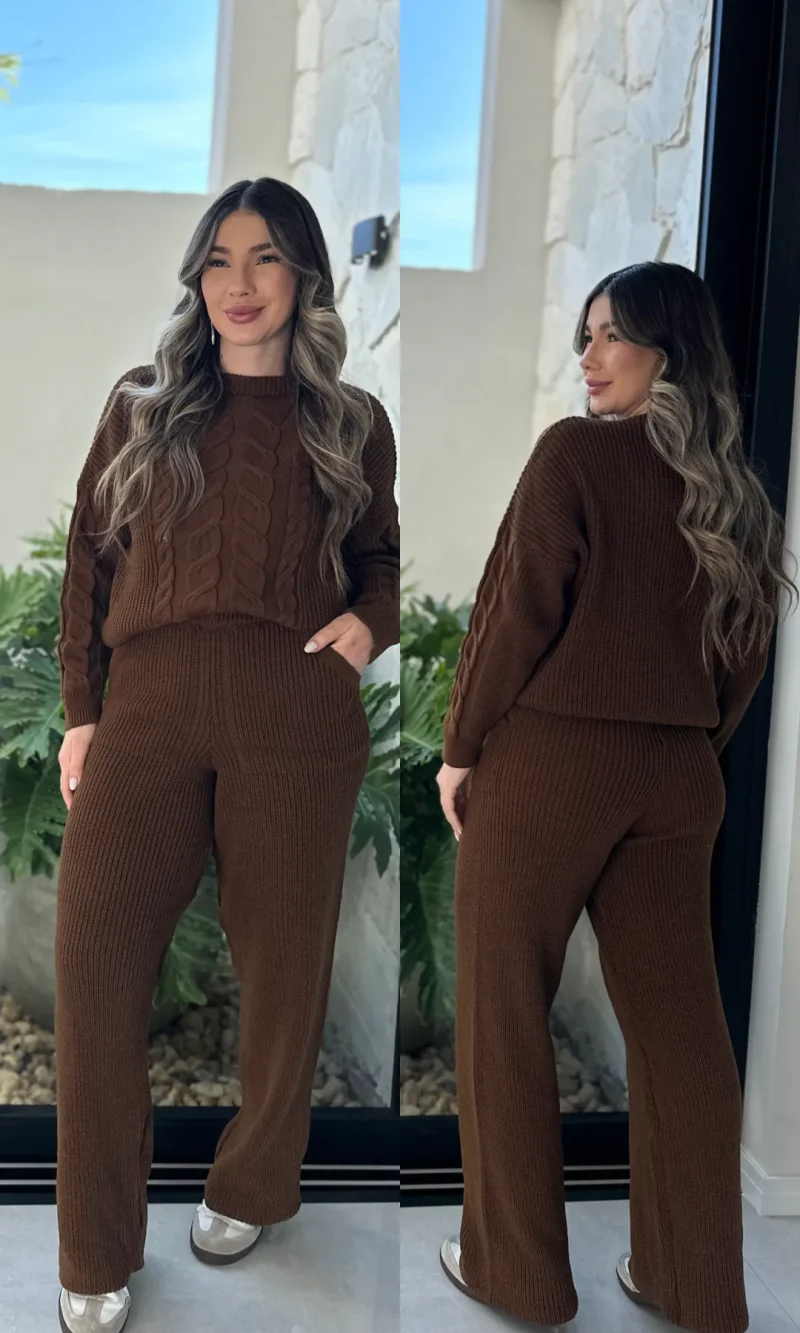 conjunto amanda marrom