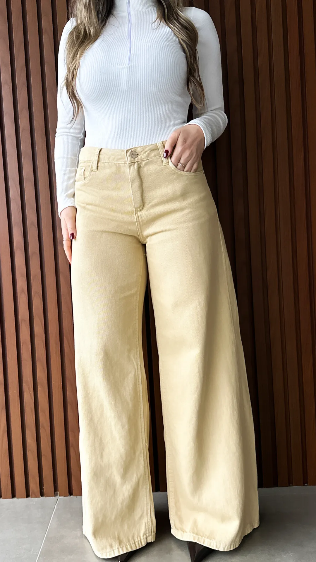 calça wide leg consciência calça wide leg consciência