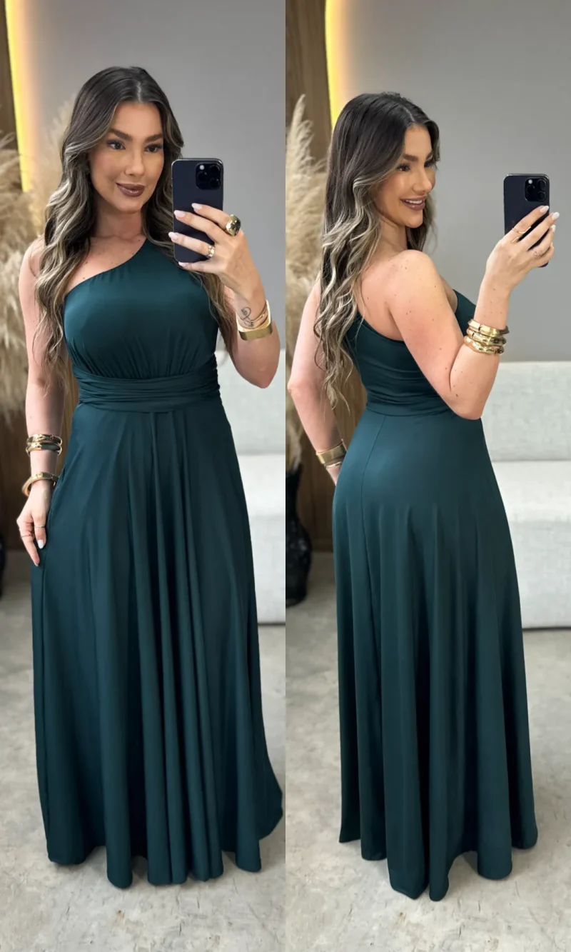 vestido rose verde vestido rose verde